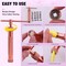 36Pcs Rose Gold Clay Extruder Gun Fondant Sugar Paste Extruder Clay Cake Sculpture Gun, Ball Stylus Dotting Tool with Plastic Scraper, Cake Decorating Supplies Modeling Tool
